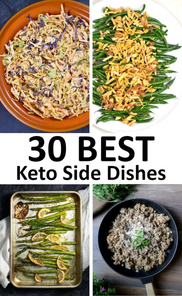 Delicious keto sides on a plate